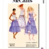 McCall's Sewing Pattern 1980s Misses' Top and Skirts by Laura Ashley