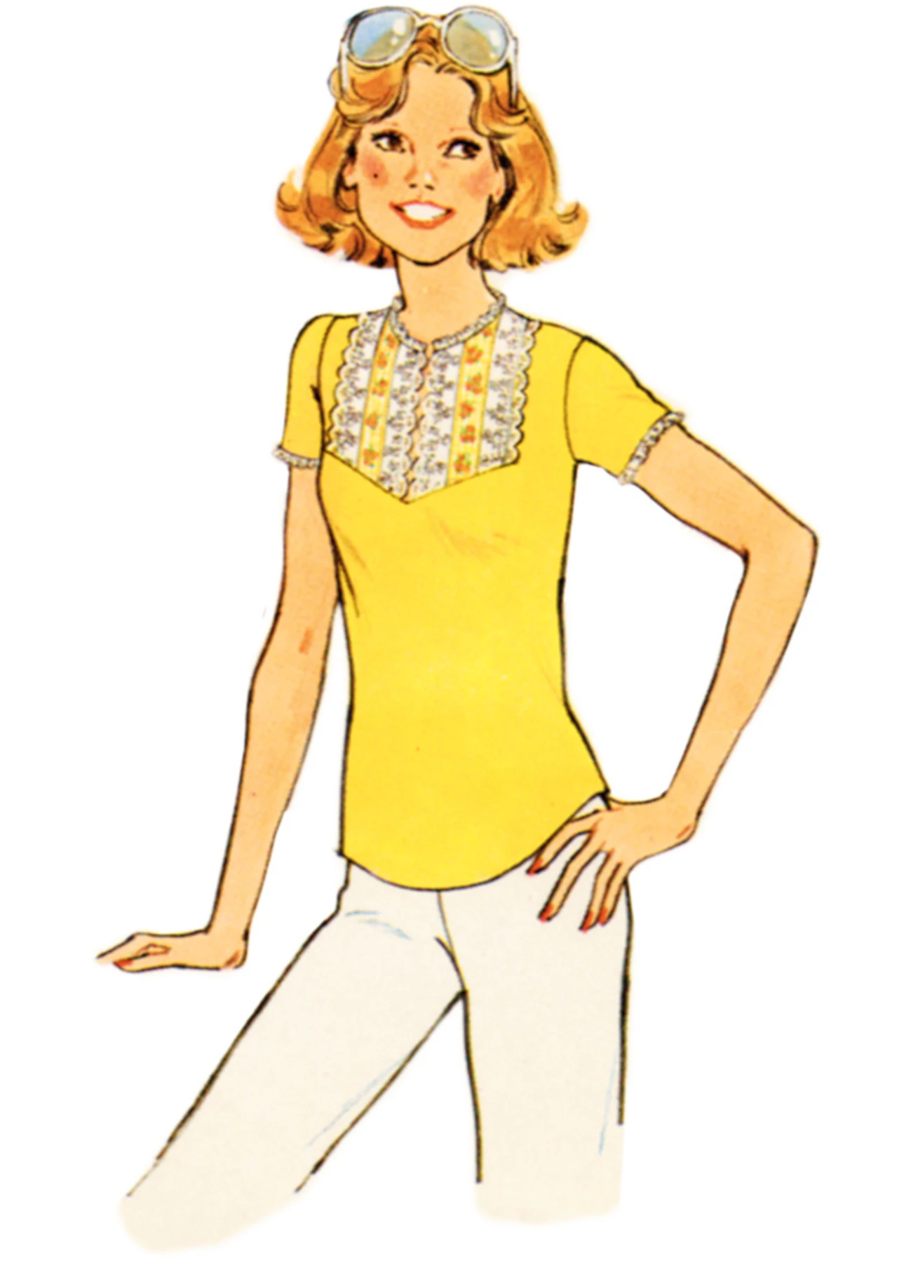 Simplicity Sewing Pattern 1970s Misses' Knit Tops 4 Simplicity Sewing Pattern 1970s Misses' Knit Tops
