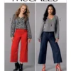 McCall's Sewing Pattern Misses' V-Neck Top and Cropped, Wide-Leg Pant (PDF) 15 McCall's Sewing Pattern Misses' V-Neck Top and Cropped, Wide-Leg Pant (PDF)