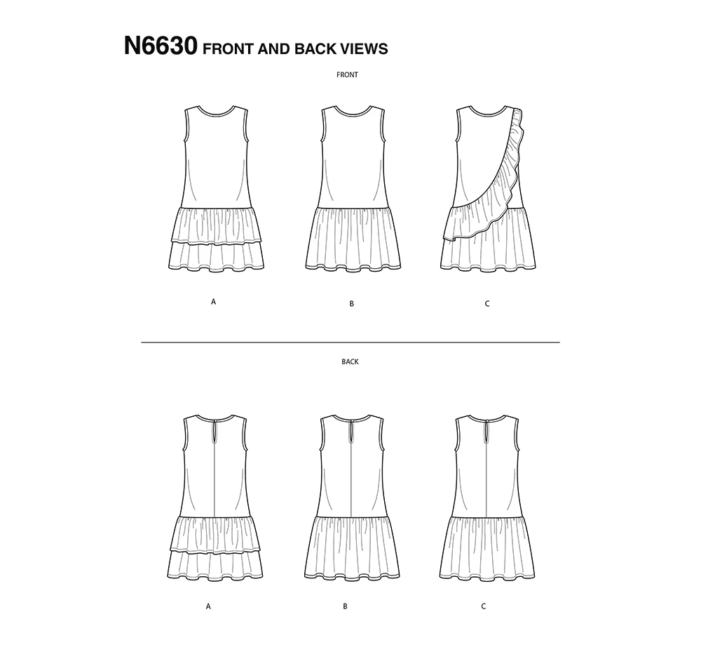 New Look Sewing Pattern Children's & Girls' Dresses 7 New Look Sewing Pattern Children's & Girls' Dresses