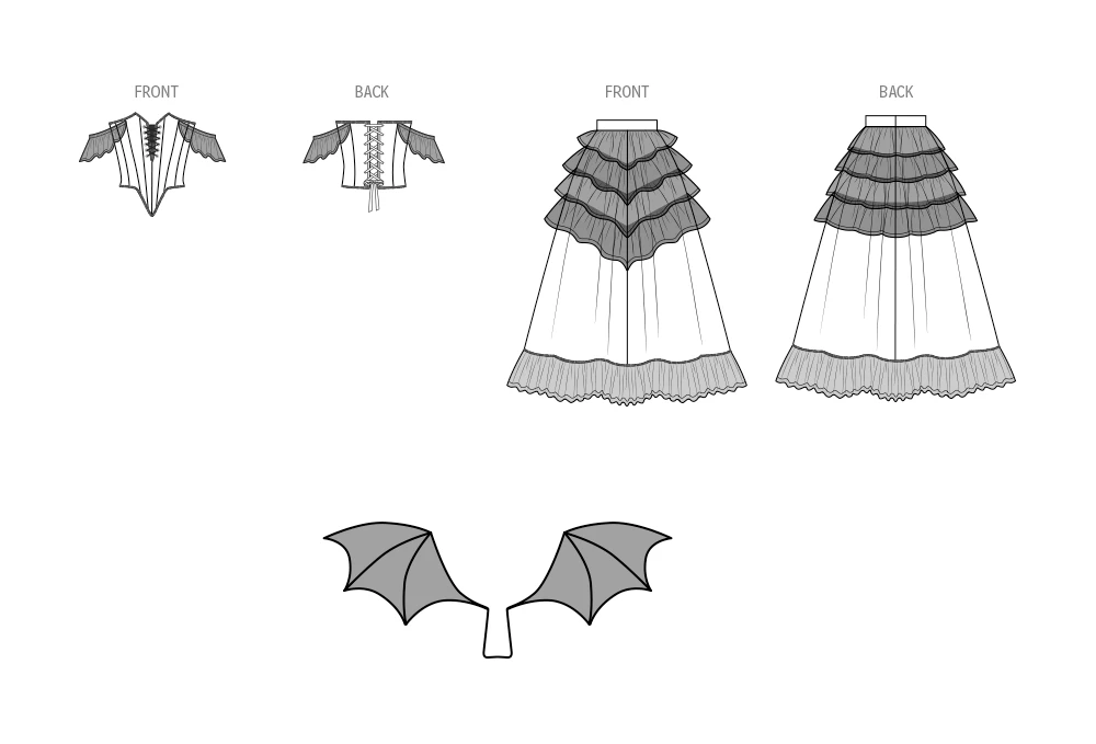 Simplicity Sewing Pattern Misses' Corset and Skirt Costume by Raine Emery 7 Simplicity Sewing Pattern Misses' Corset and Skirt Costume by Raine Emery