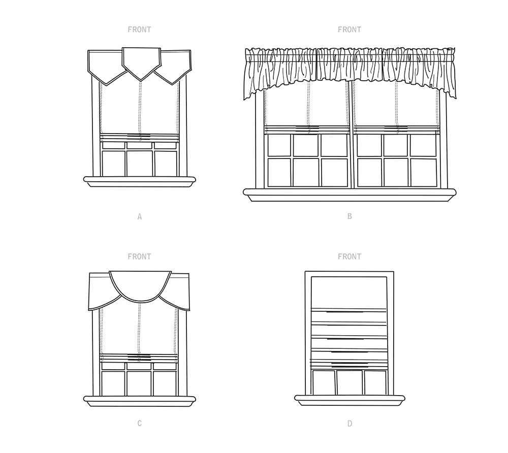 Simplicity Sewing Pattern Roman Shades and Valances 6 Simplicity Sewing Pattern Roman Shades and Valances