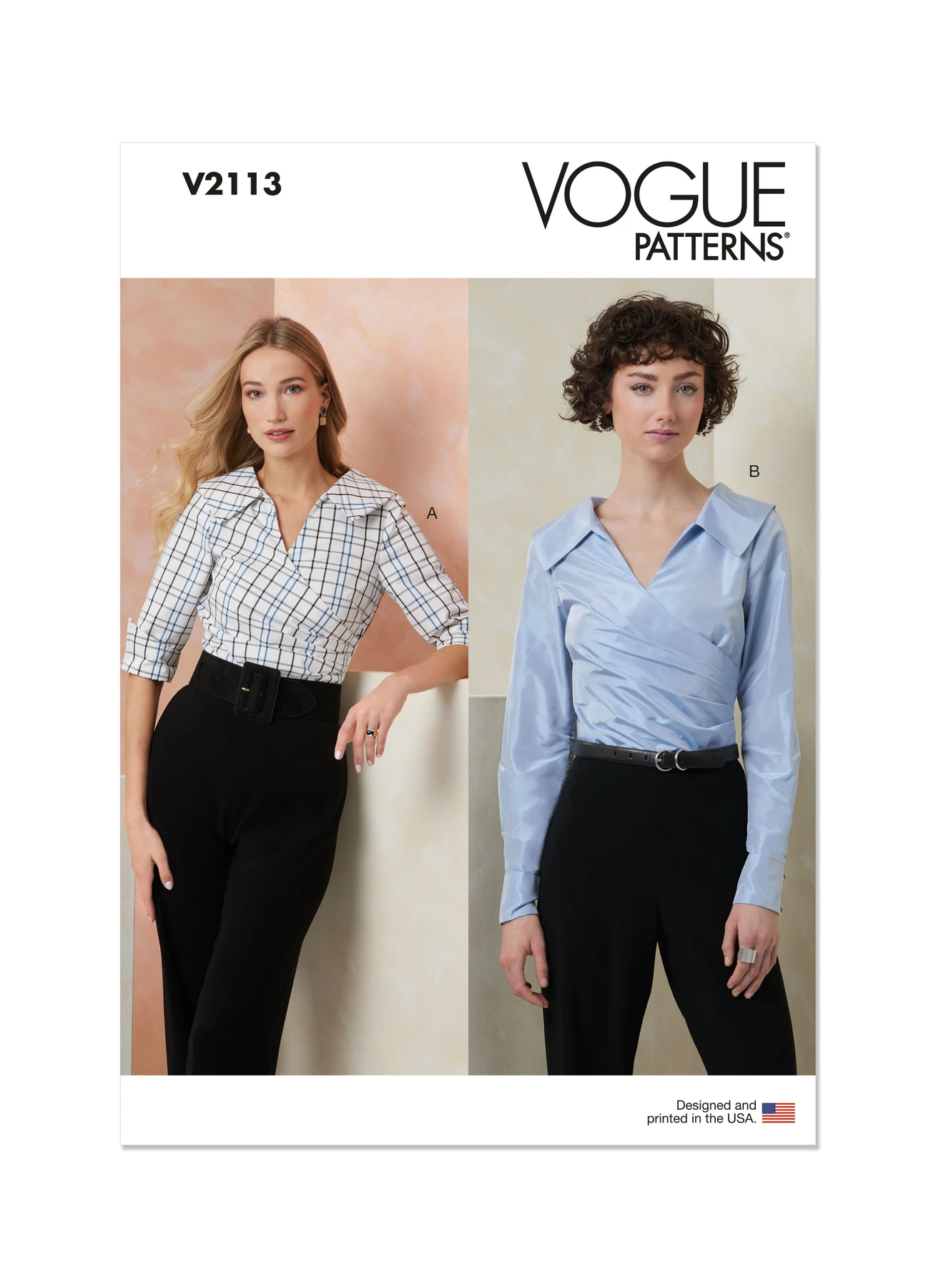 Vogue Patterns Misses' Top with Sleeve Variations (PDF)