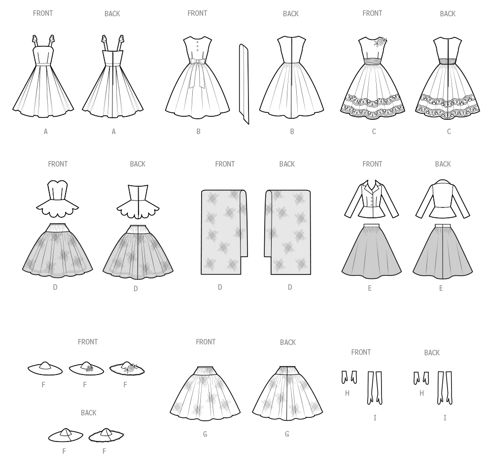 Simplicity Sewing Pattern 11-1/2" Fashion Doll Clothes by Andrea Schewe 8 Simplicity Sewing Pattern 11-1/2" Fashion Doll Clothes by Andrea Schewe