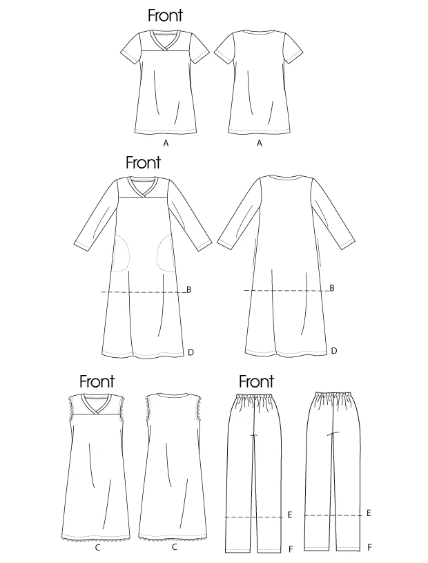 McCall's Sewing Pattern Misses'/Women's Top, Tunic, Gowns and Pants 10 McCall's Sewing Pattern Misses'/Women's Top, Tunic, Gowns and Pants