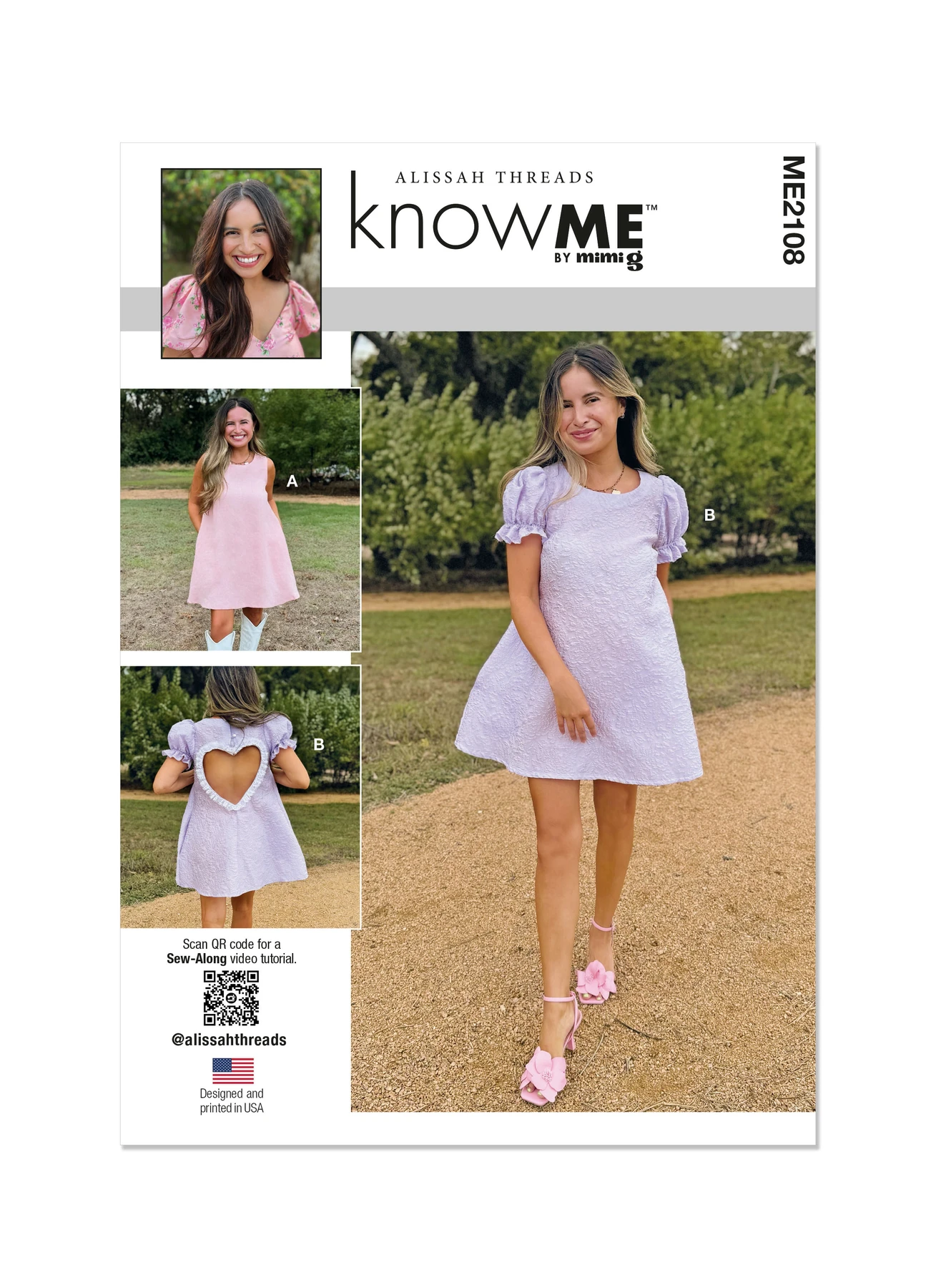 Know Me Sewing Pattern Misses' Dress with Sleeve Variations by Alissah Threads (PDF) 1 Know Me Sewing Pattern Misses' Dress with Sleeve Variations by Alissah Threads (PDF)