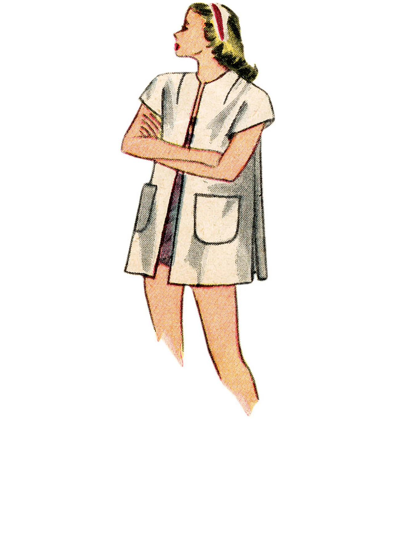 Simplicity Sewing Pattern 1940s Misses' Vintage Bikini Top, Shorts, Wrap, Skirt and Coat 6 Simplicity Sewing Pattern 1940s Misses' Vintage Bikini Top, Shorts, Wrap, Skirt and Coat