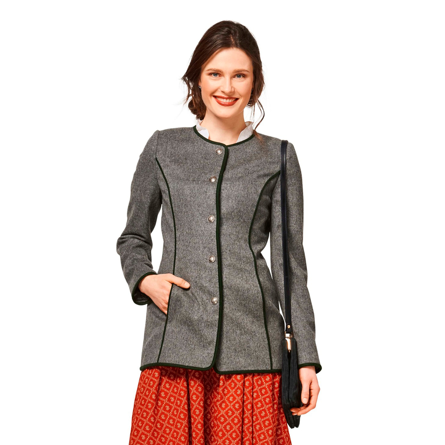 Burda Style Sewing Pattern Misses' Collarless Jacket 3 Burda Style Sewing Pattern Misses' Collarless Jacket