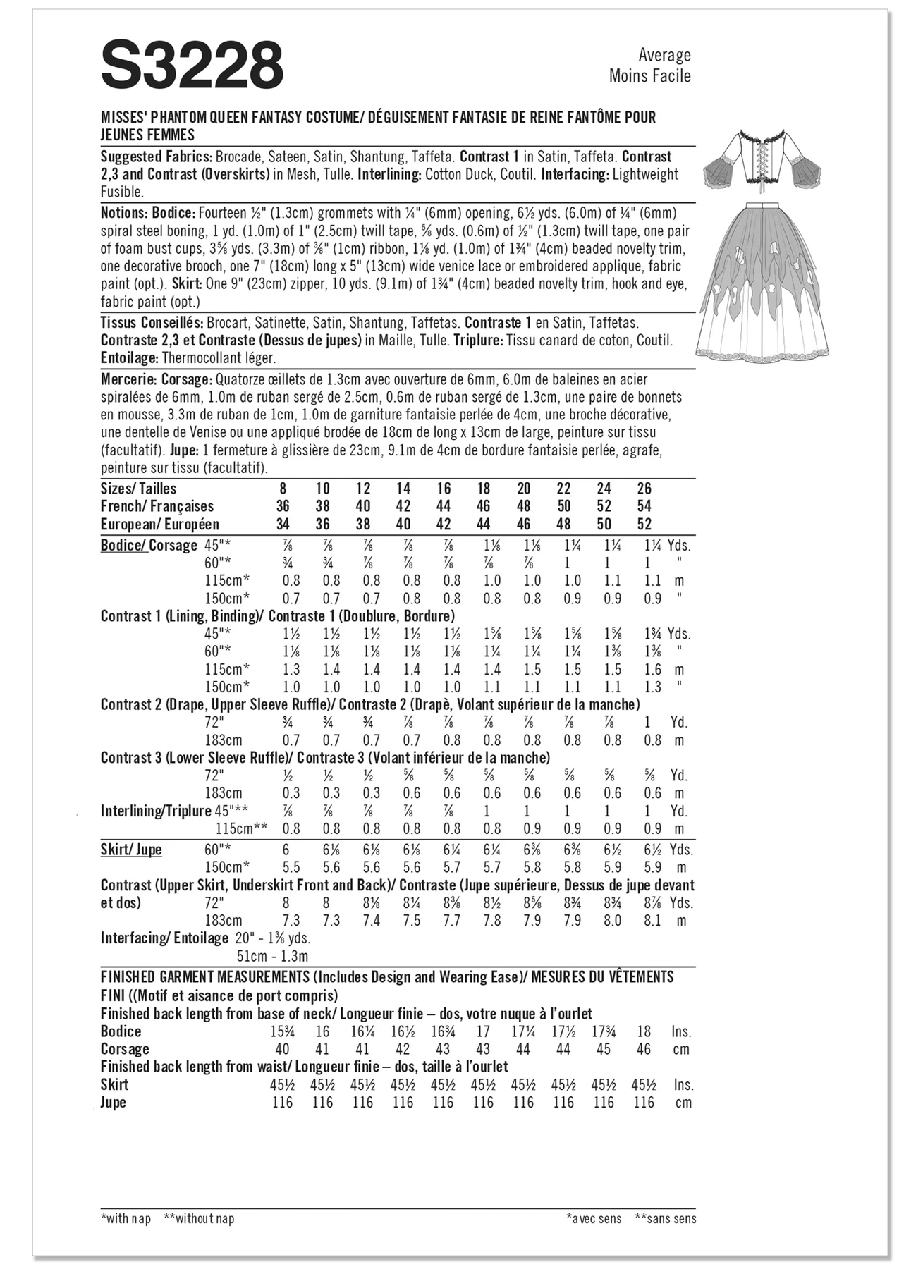 Simplicity Sewing Pattern Misses' Phantom Queen Fantasy Costume by Raine Emery (PDF) 5 Simplicity Sewing Pattern Misses' Phantom Queen Fantasy Costume by Raine Emery (PDF)