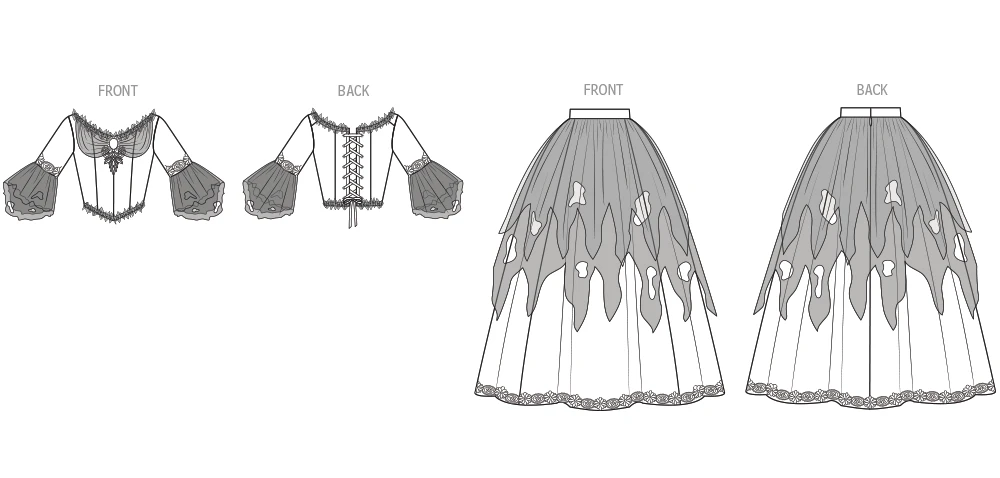 Simplicity Sewing Pattern Misses' Phantom Queen Fantasy Costume by Raine Emery (PDF) 6 Simplicity Sewing Pattern Misses' Phantom Queen Fantasy Costume by Raine Emery (PDF)