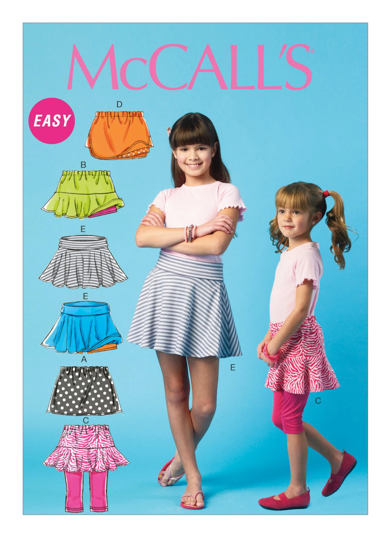 McCall's Sewing Pattern Children's/Girls' Flared Skorts (PDF) 1 McCall's Sewing Pattern Children's/Girls' Flared Skorts (PDF)