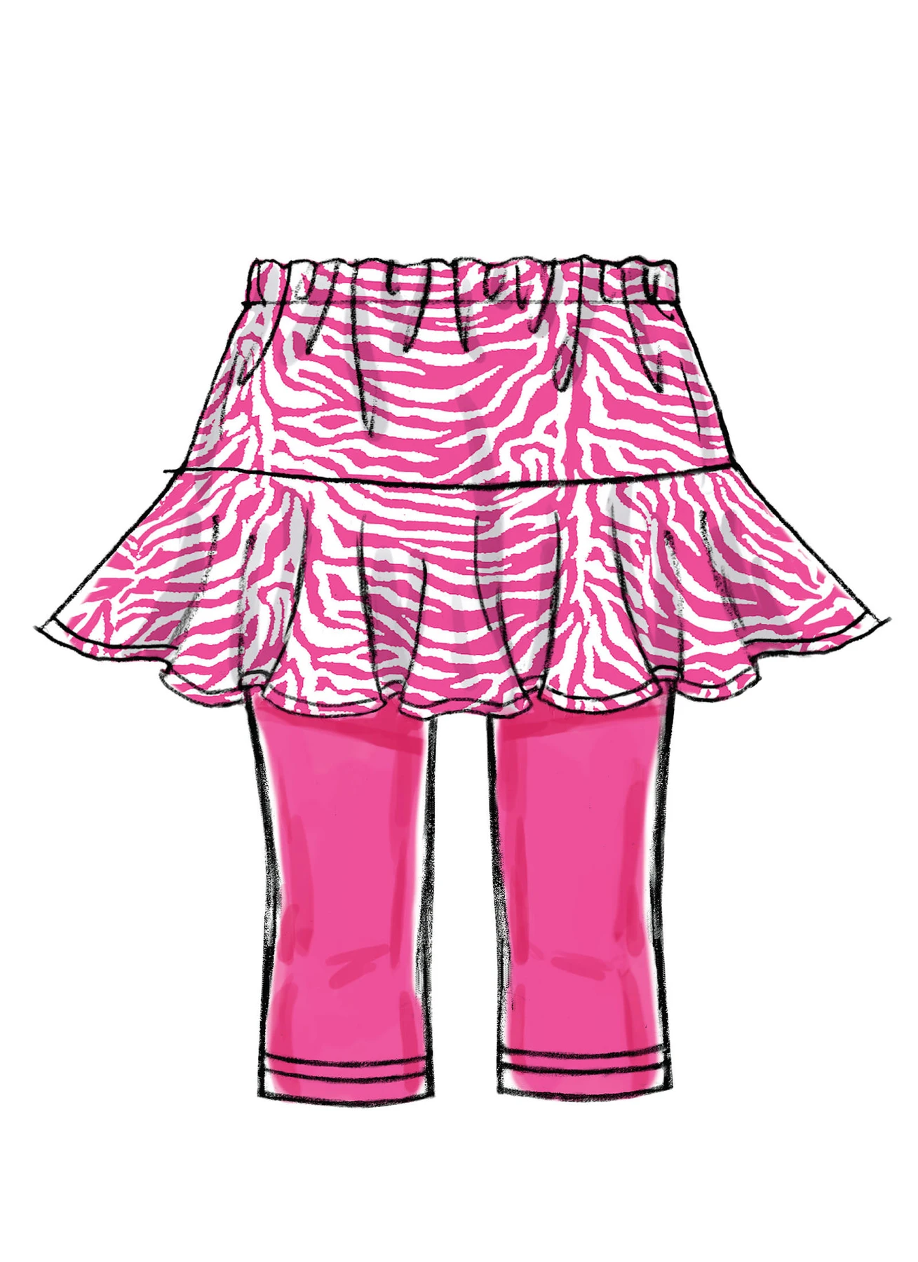 McCall's Sewing Pattern Children's/Girls' Flared Skorts (PDF) 6 McCall's Sewing Pattern Children's/Girls' Flared Skorts (PDF)