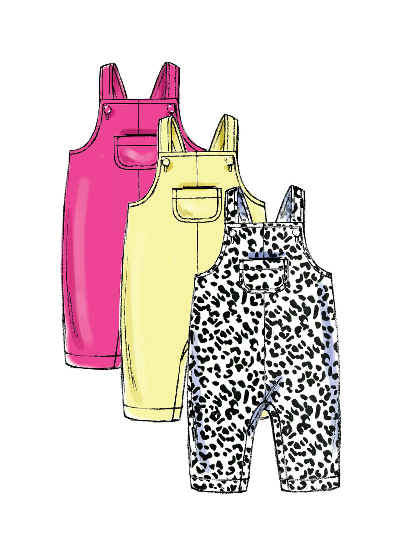 Butterick Sewing Pattern Infants' Hooded Jacket, Overalls, Pants, Bunting and Hat 6 Butterick Sewing Pattern Infants' Hooded Jacket, Overalls, Pants, Bunting and Hat