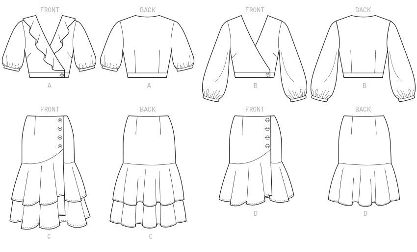 McCall's Sewing Pattern Misses' Tops and Skirts (PDF) 7 McCall's Sewing Pattern Misses' Tops and Skirts (PDF)