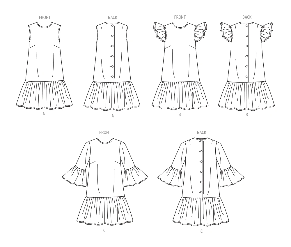 McCall's Sewing Pattern Misses' and Miss Petite Drop Waist Mini Dress 8 McCall's Sewing Pattern Misses' and Miss Petite Drop Waist Mini Dress