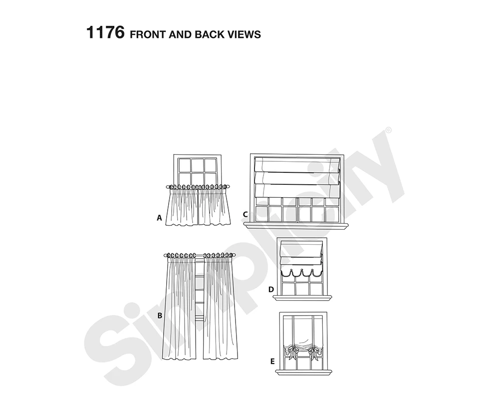 Simplicity Sewing Pattern Window Treatments 8 Simplicity Sewing Pattern Window Treatments