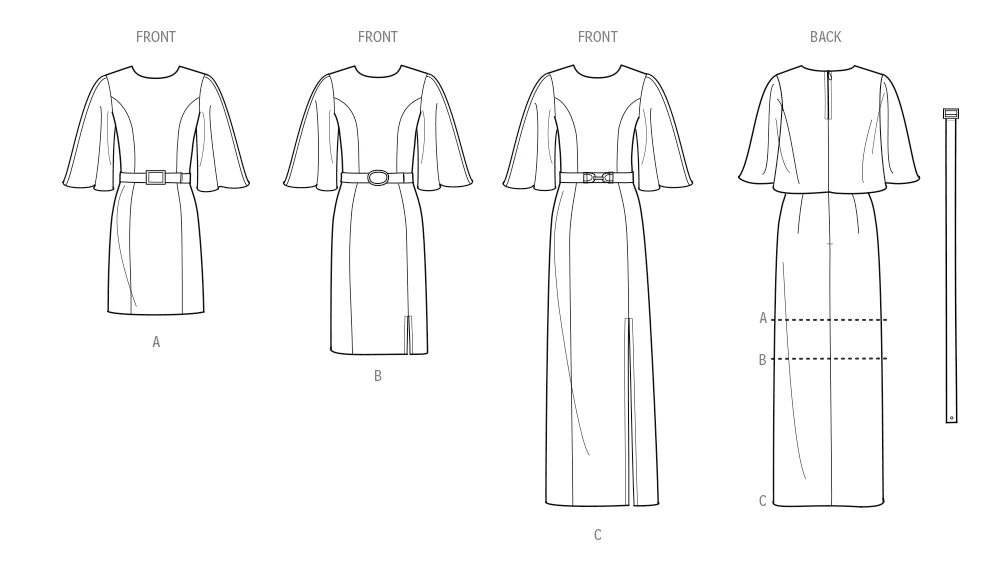 Simplicity Sewing Pattern Misses' and Women's Dress In Three Lengths 8 Simplicity Sewing Pattern Misses' and Women's Dress In Three Lengths