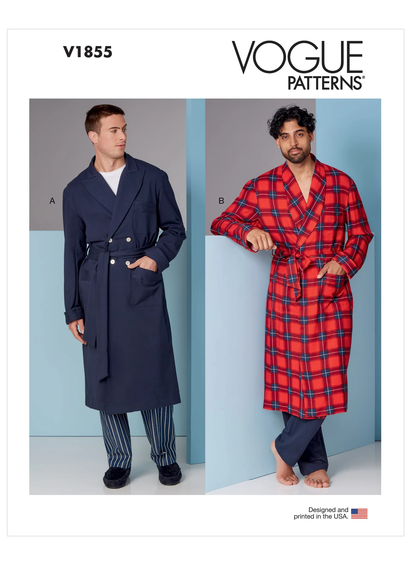 Vogue Patterns Men's Robe and Belt 1 Vogue Patterns Men's Robe and Belt