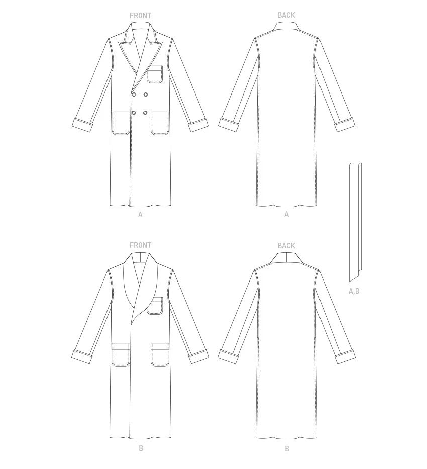 Vogue Patterns Men's Robe and Belt 7 Vogue Patterns Men's Robe and Belt