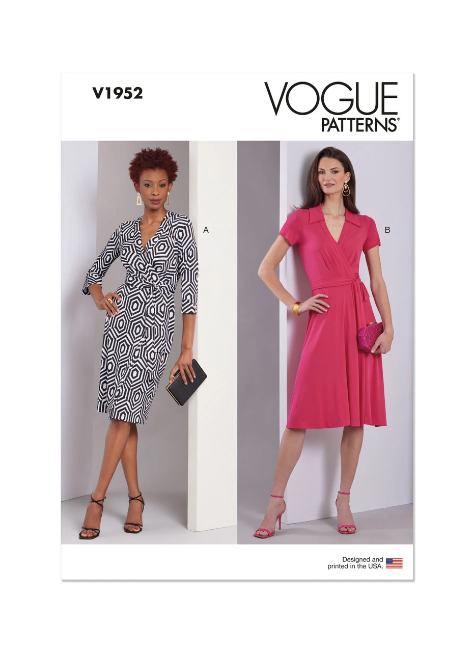Vogue Patterns Misses' Wrap Dresses (PDF)