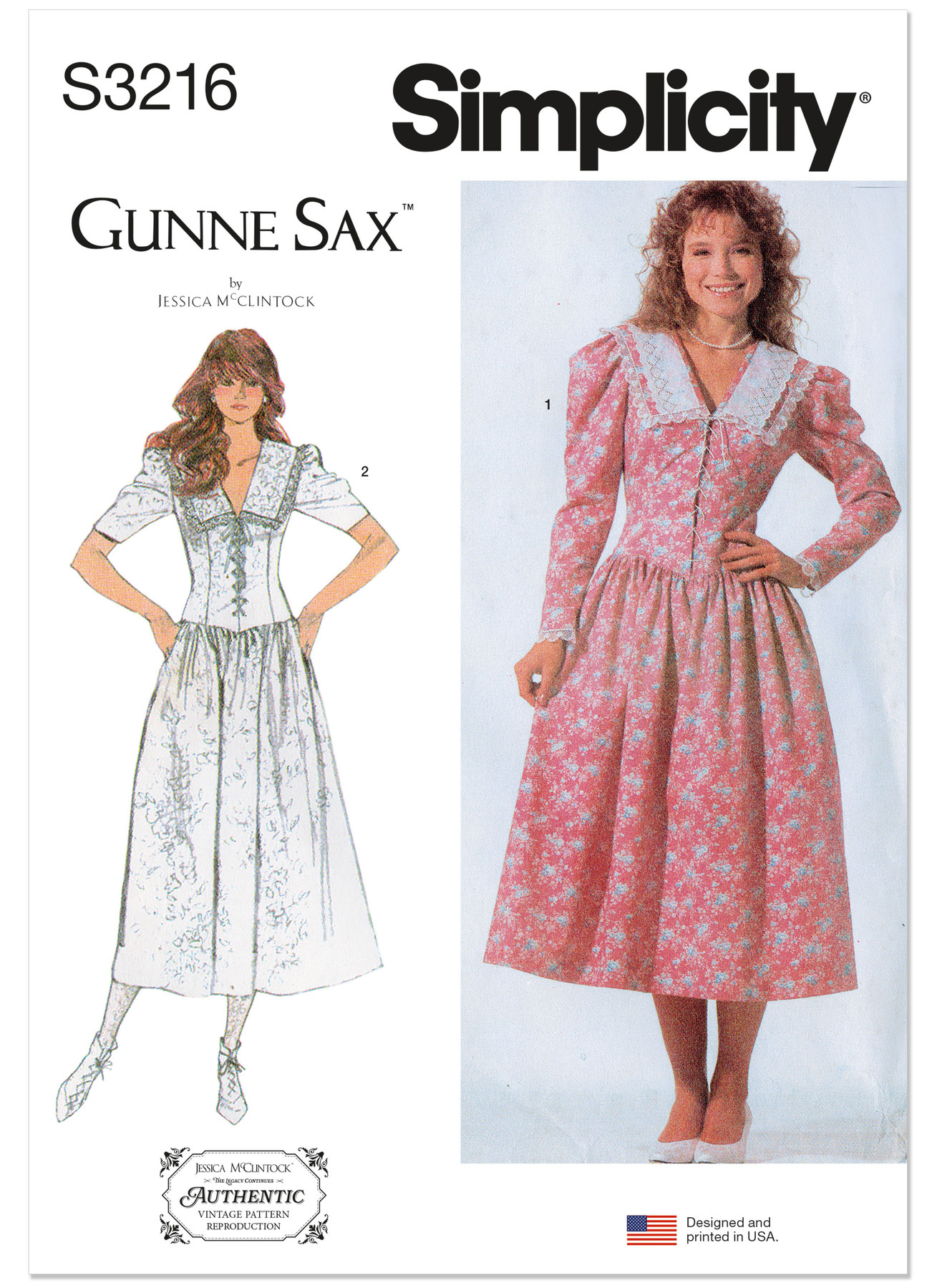 Simplicity Sewing Pattern 1980s Misses' and Miss Petite Dress with Fitted Bodice by Gunne Sax by Jessica McClintock (PDF) 1 Simplicity Sewing Pattern 1980s Misses' and Miss Petite Dress with Fitted Bodice by Gunne Sax by Jessica McClintock (PDF)