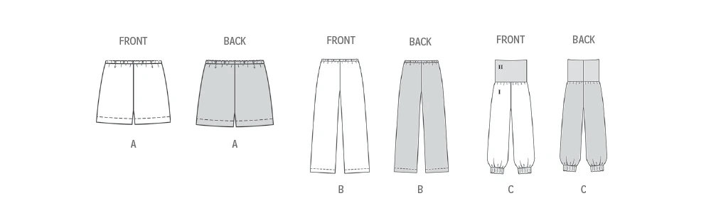 Burda Style Pattern 5591 Misses' Pants and Shorts 13 Burda Style Pattern 5591 Misses' Pants and Shorts