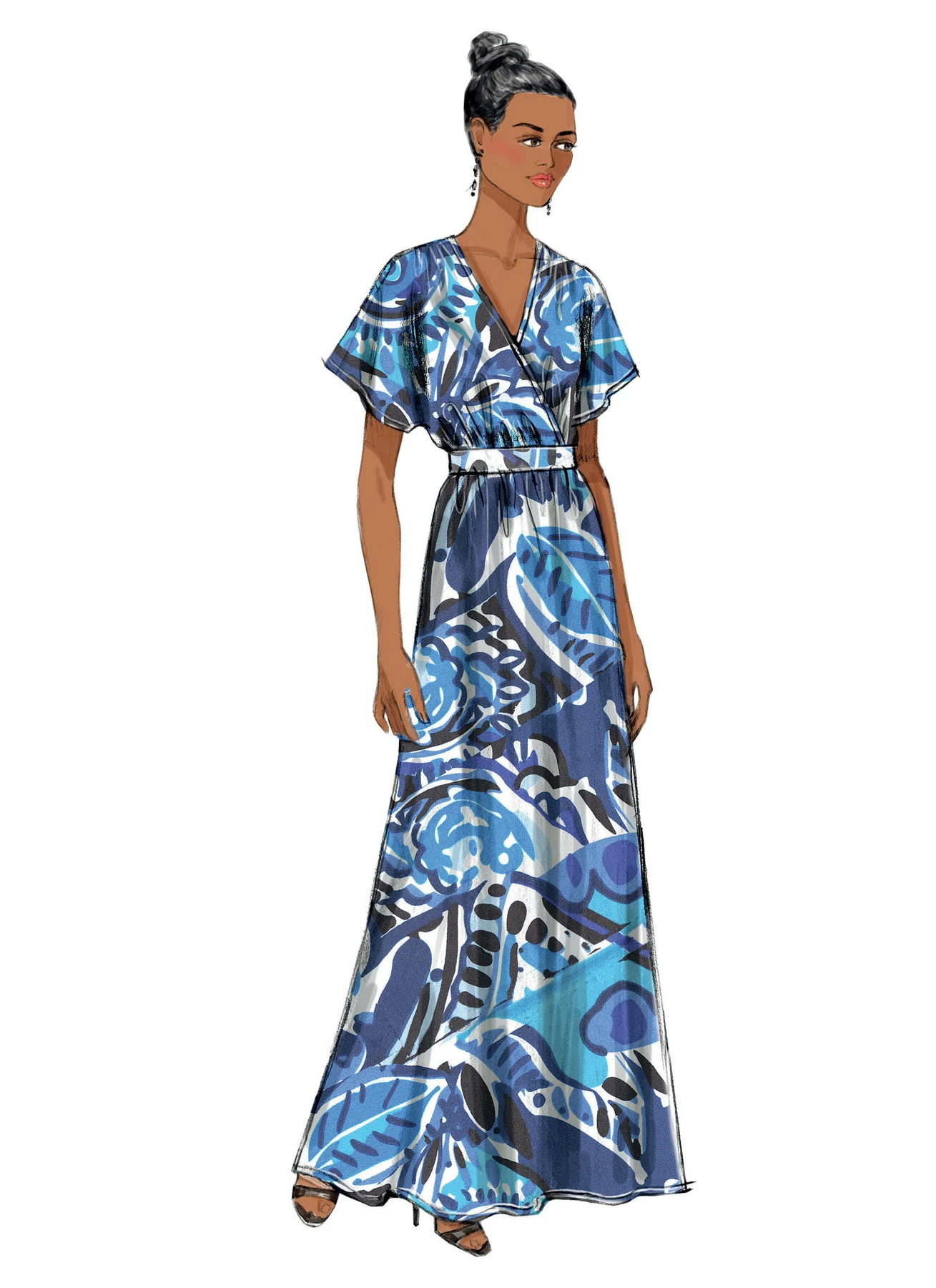 Butterick Sewing Pattern Misses' Surplice Dresses 5 Butterick Sewing Pattern Misses' Surplice Dresses