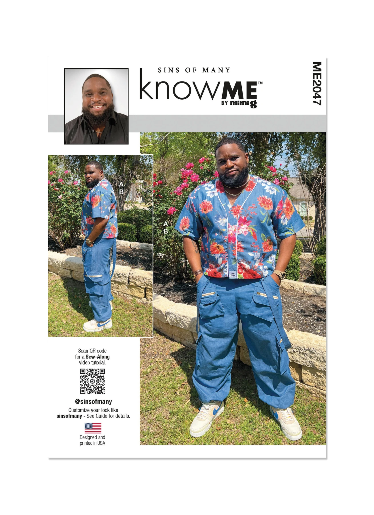 Know Me Sewing Pattern Men's Shirt and Jogger Pants (PDF) 1 Know Me Sewing Pattern Men's Shirt and Jogger Pants (PDF)