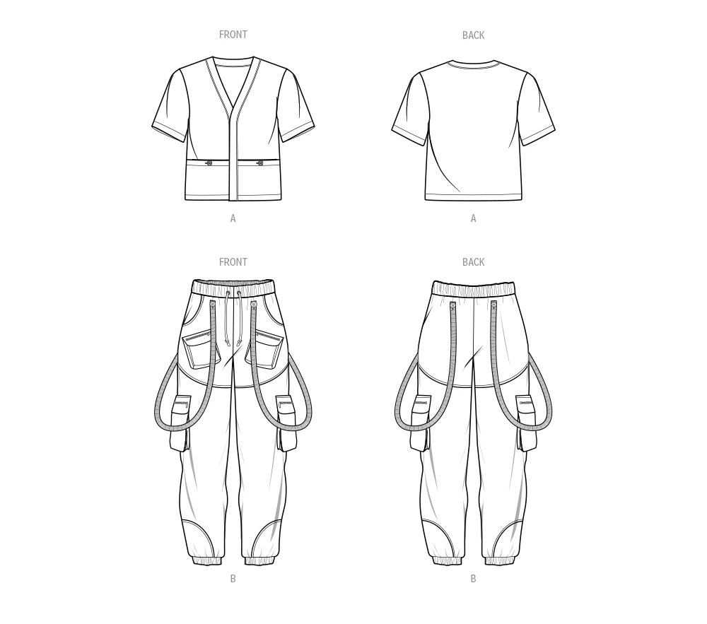 Know Me Sewing Pattern Men's Shirt and Jogger Pants (PDF) 7 Know Me Sewing Pattern Men's Shirt and Jogger Pants (PDF)
