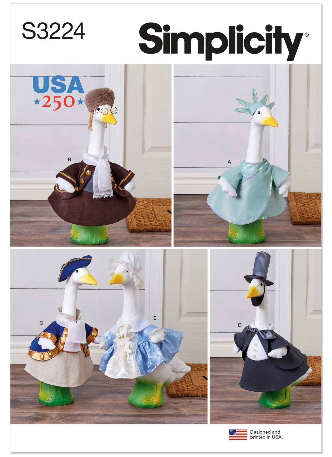 Simplicity Sewing Pattern America 250 Porch Geese Clothes (PDF) 1 Simplicity Sewing Pattern America 250 Porch Geese Clothes (PDF)
