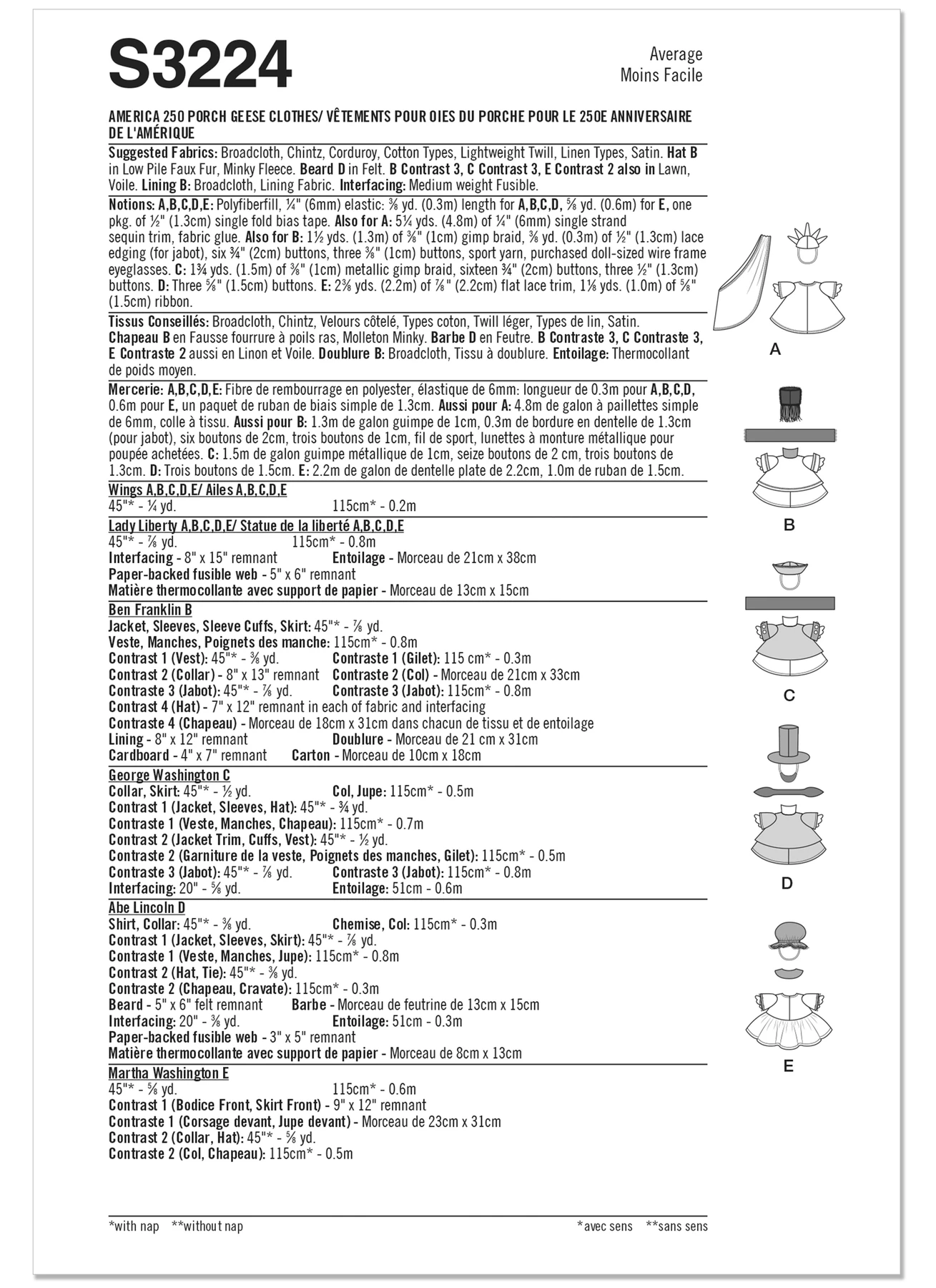 Simplicity Sewing Pattern America 250 Porch Geese Clothes (PDF) 6 Simplicity Sewing Pattern America 250 Porch Geese Clothes (PDF)