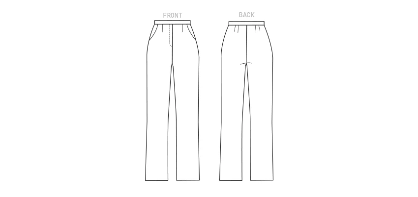 Butterick Sewing Pattern Misses' & Women's Tapered Pants 4 Butterick Sewing Pattern Misses' & Women's Tapered Pants