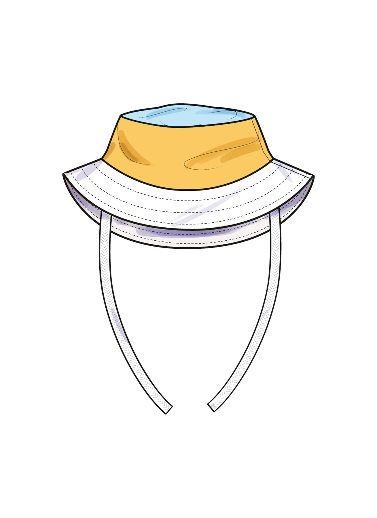 Simplicity Sewing Pattern Babies' Contrast Bodysuit and Bucket Hat (PDF) 3 Simplicity Sewing Pattern Babies' Contrast Bodysuit and Bucket Hat (PDF)