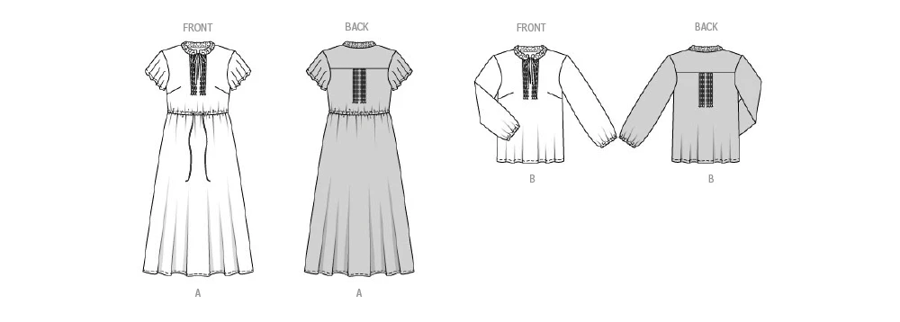 Burda Style Sewing Pattern 5823 Misses' Dress & Blouse 10 Burda Style Sewing Pattern 5823 Misses' Dress & Blouse