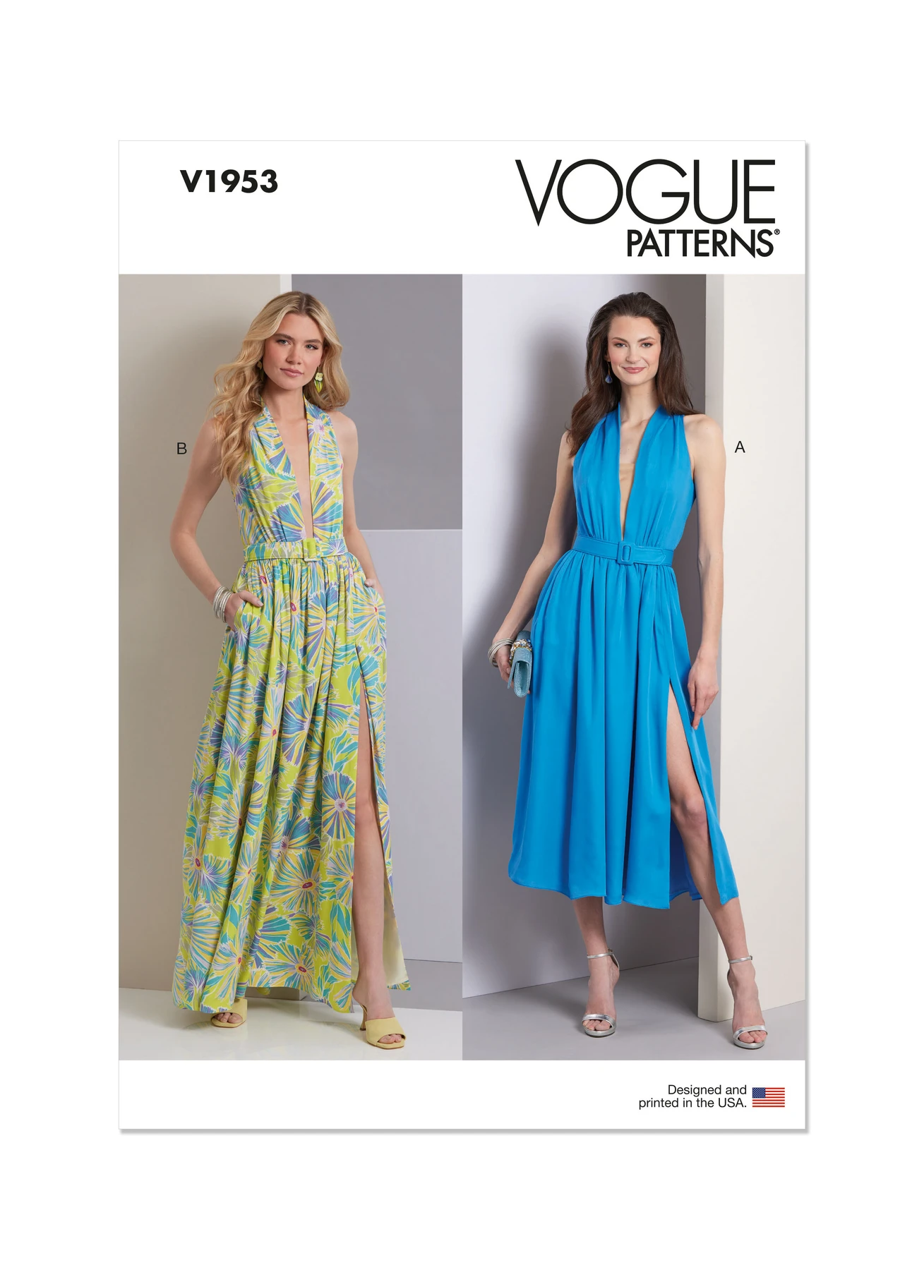 Vogue Patterns Misses' Dress In Two Lengths and Belt 1 Vogue Patterns Misses' Dress In Two Lengths and Belt
