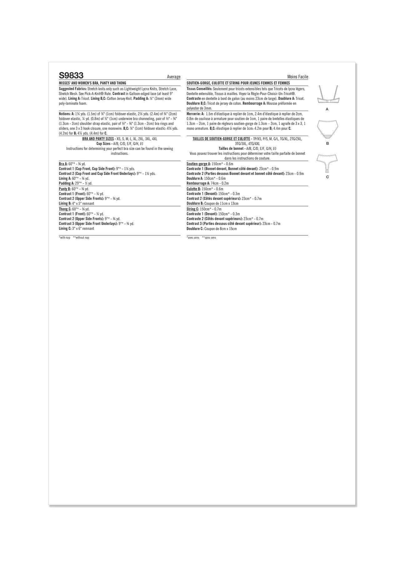 Simplicity Sewing Pattern Misses' and Women's Bra, Panty and Thong by Madalynne Intimates (PDF) 6 Simplicity Sewing Pattern Misses' and Women's Bra, Panty and Thong by Madalynne Intimates (PDF)
