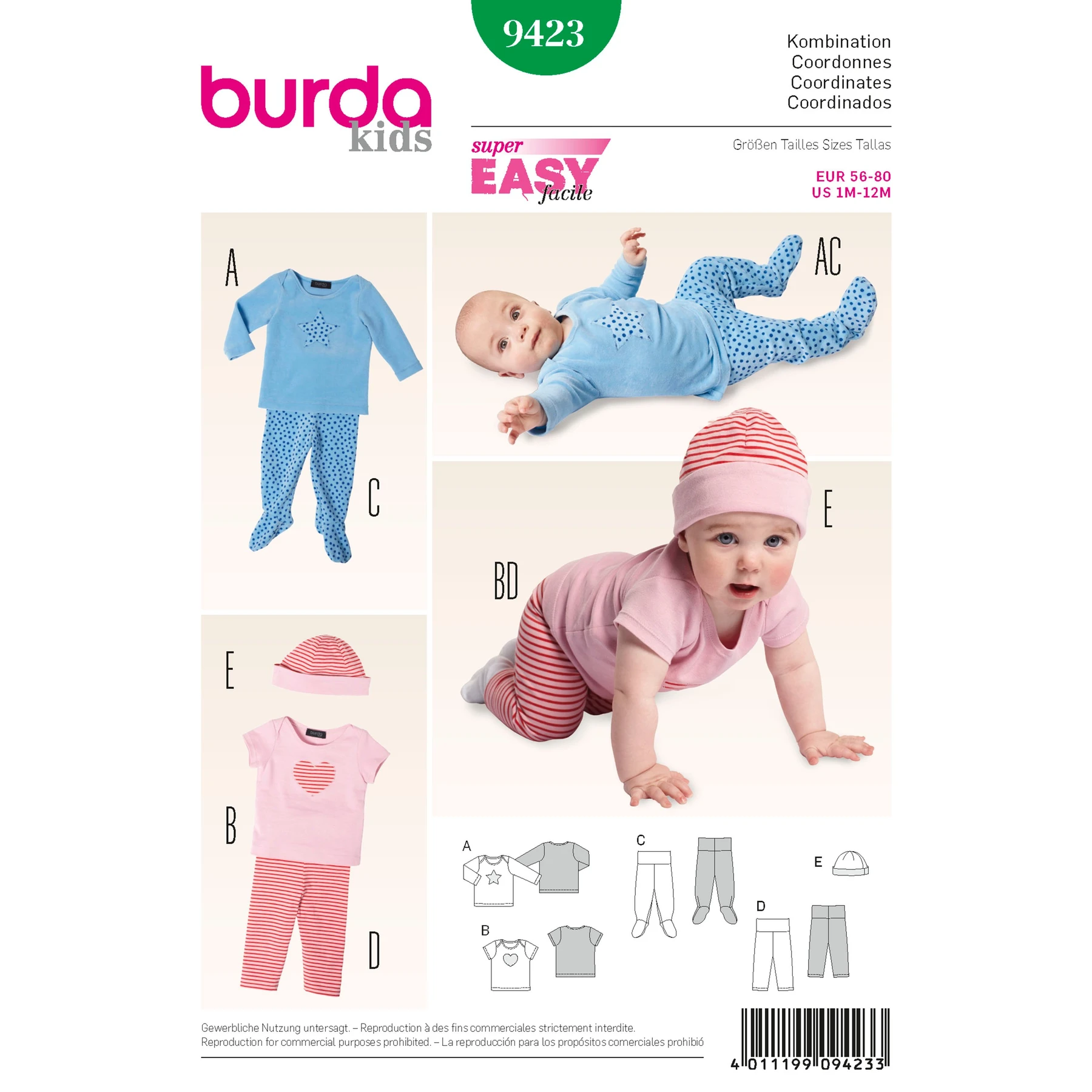 Burda Style Sewing Pattern Baby 19 Burda Style Sewing Pattern Baby