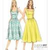 Vogue Patterns Misses' Sleeveless Gathered-Waist Dresses 24 Vogue Patterns Misses' Sleeveless Gathered-Waist Dresses