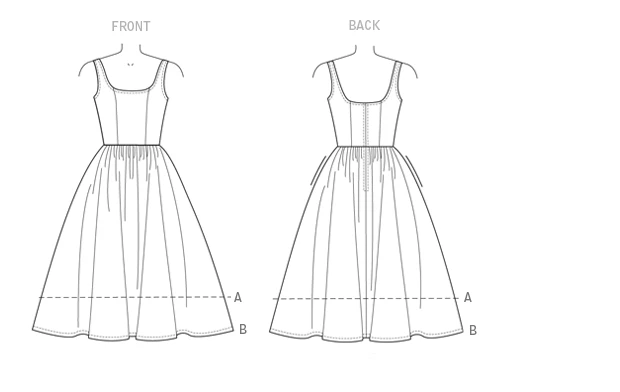 Vogue Patterns Misses' Sleeveless Gathered-Waist Dresses 12 Vogue Patterns Misses' Sleeveless Gathered-Waist Dresses