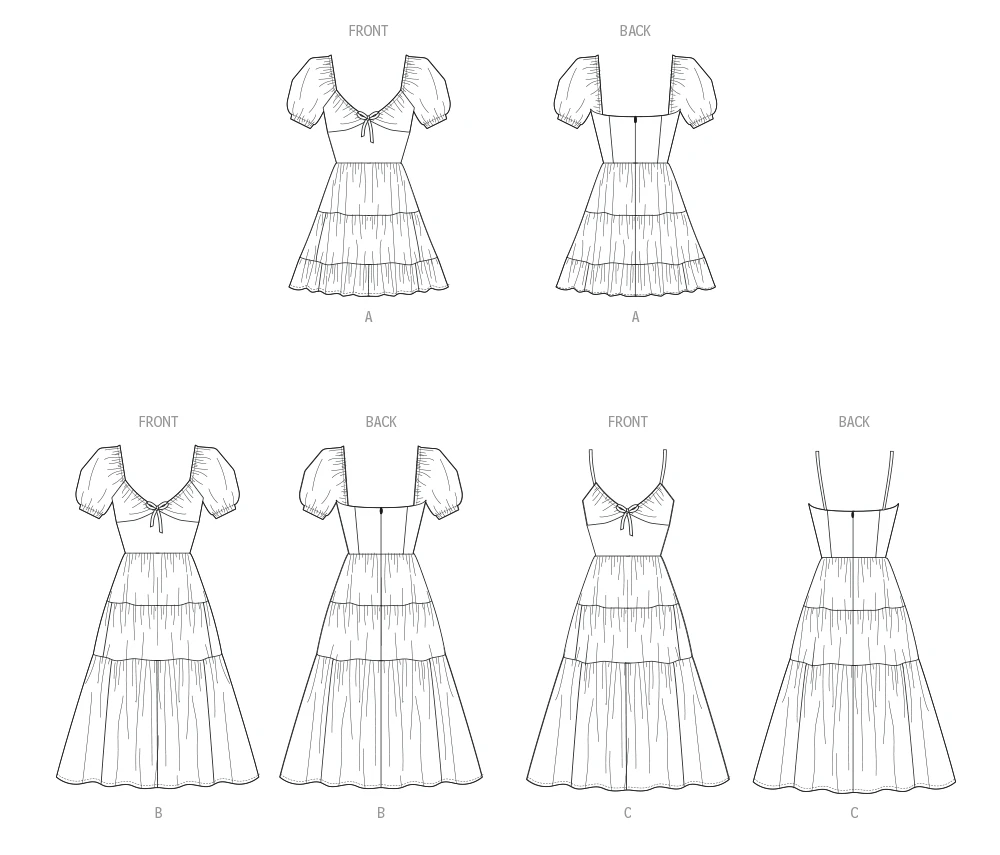 McCall's Sewing Pattern Misses' Dress with Sleeve and Length Variations (PDF) 8 McCall's Sewing Pattern Misses' Dress with Sleeve and Length Variations (PDF)