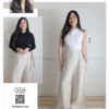 Know Me Sewing Pattern Misses' Trouser and Knit Top with Sleeve Variations by Sew Bake Make