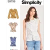 Simplicity Sewing Pattern Misses' Tops