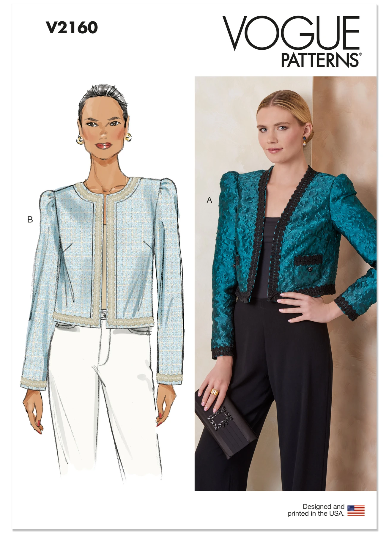 Vogue Patterns Misses' Jacket with Neckline and Pocket Variation (PDF) 1 Vogue Patterns Misses' Jacket with Neckline and Pocket Variation (PDF)