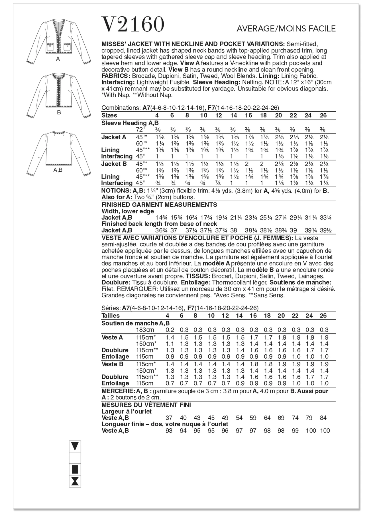 Vogue Patterns Misses' Jacket with Neckline and Pocket Variation (PDF) 6 Vogue Patterns Misses' Jacket with Neckline and Pocket Variation (PDF)