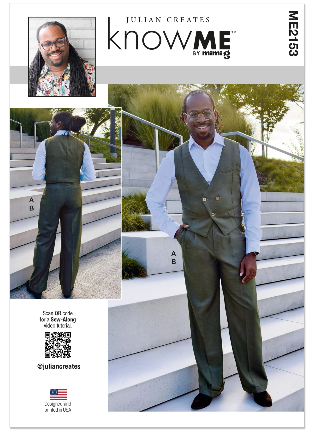 Know Me Sewing Pattern Men's Vest and Pants by Julian Creates (PDF) 1 Know Me Sewing Pattern Men's Vest and Pants by Julian Creates (PDF)
