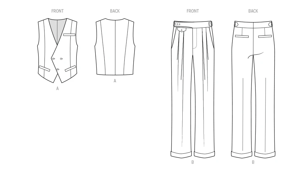 Know Me Sewing Pattern Men's Vest and Pants by Julian Creates (PDF) 7 Know Me Sewing Pattern Men's Vest and Pants by Julian Creates (PDF)