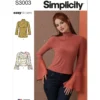 Simplicity Sewing Pattern Misses' Knit Tops 14 Simplicity Sewing Pattern Misses' Knit Tops
