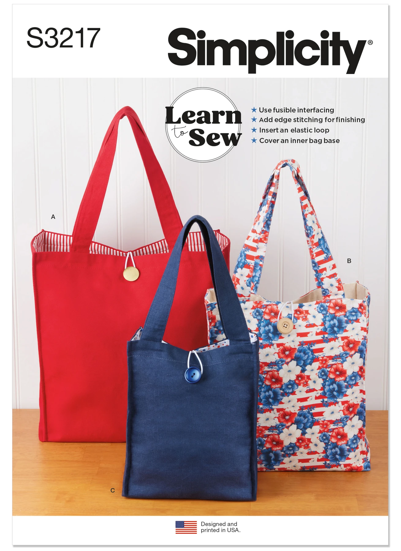 Simplicity Sewing Pattern Learn to Sew Totes in Three Sizes (PDF) 1 Simplicity Sewing Pattern Learn to Sew Totes in Three Sizes (PDF)