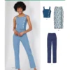 New Look Sewing Pattern Misses' Top, Skirt, and Pants