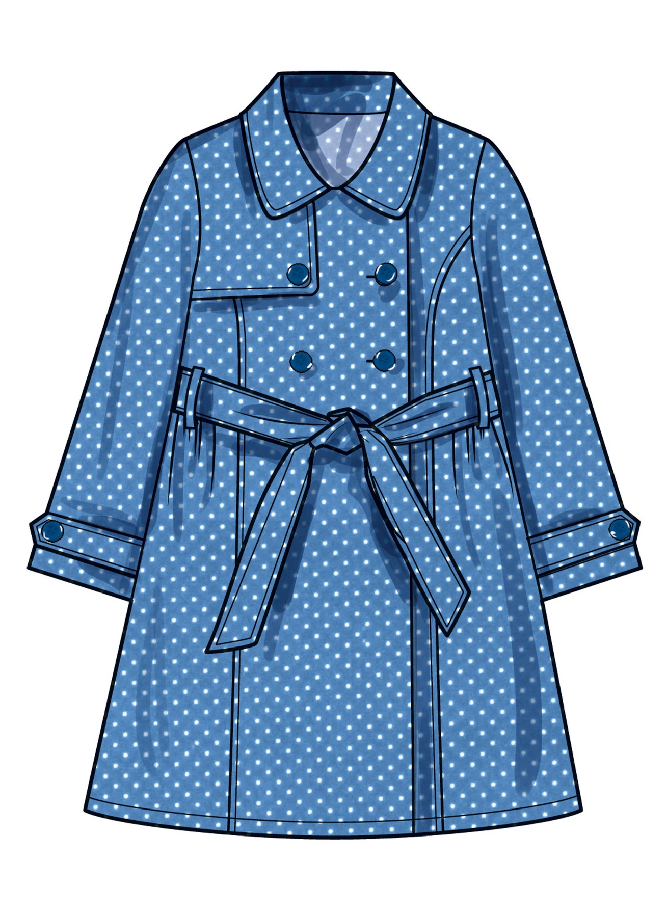 Simplicity Sewing Pattern Girls' Trench Coat in Three Lengths (PDF) 5 Simplicity Sewing Pattern Girls' Trench Coat in Three Lengths (PDF)